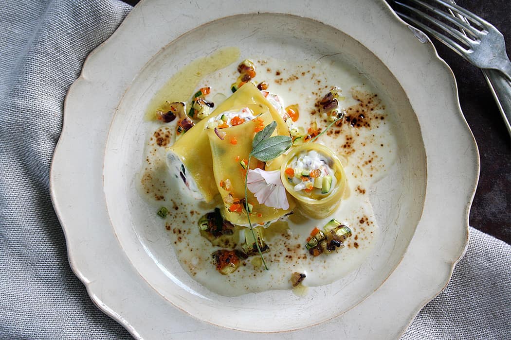 Cannelloni con ricotta e verdure