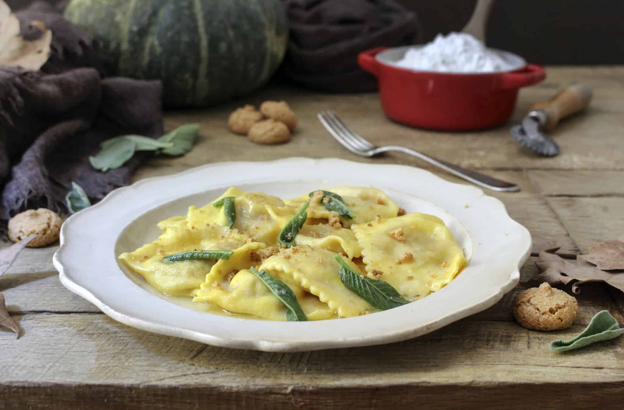 tortelli di zucca e amaretti