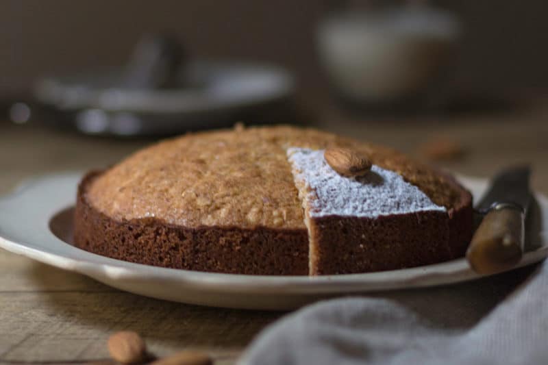 torta soffice con mandorle