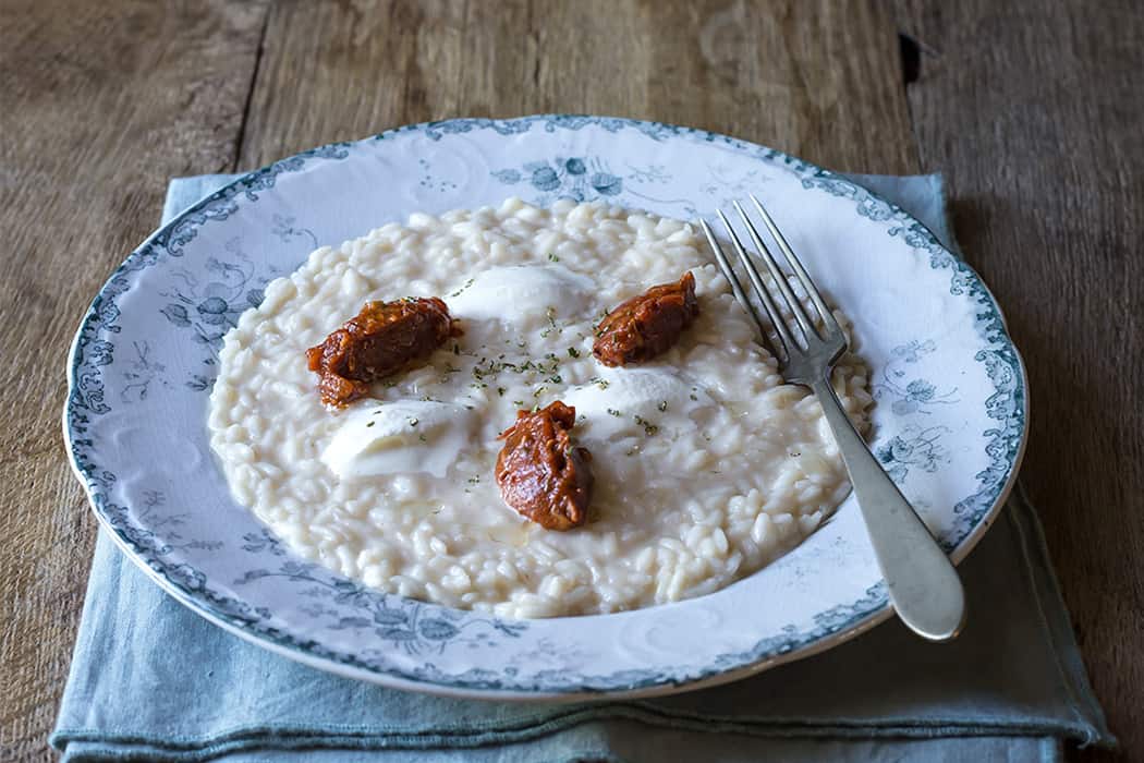 risotto ai funghi porcini e stracchino