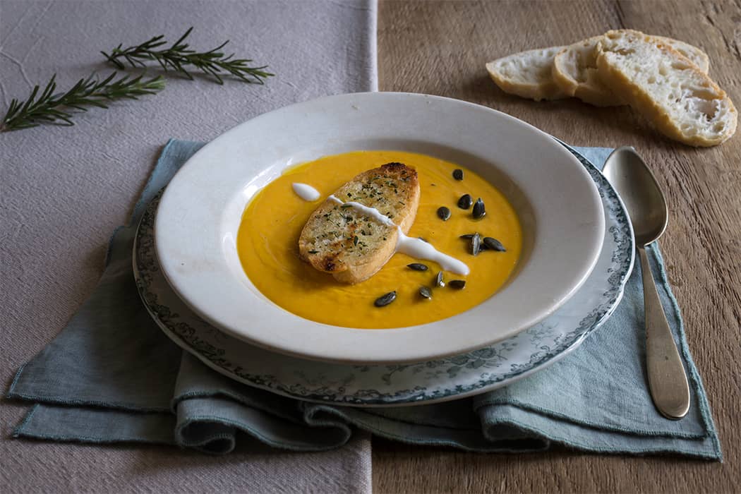 ricetta Crema di zucca con yogurt