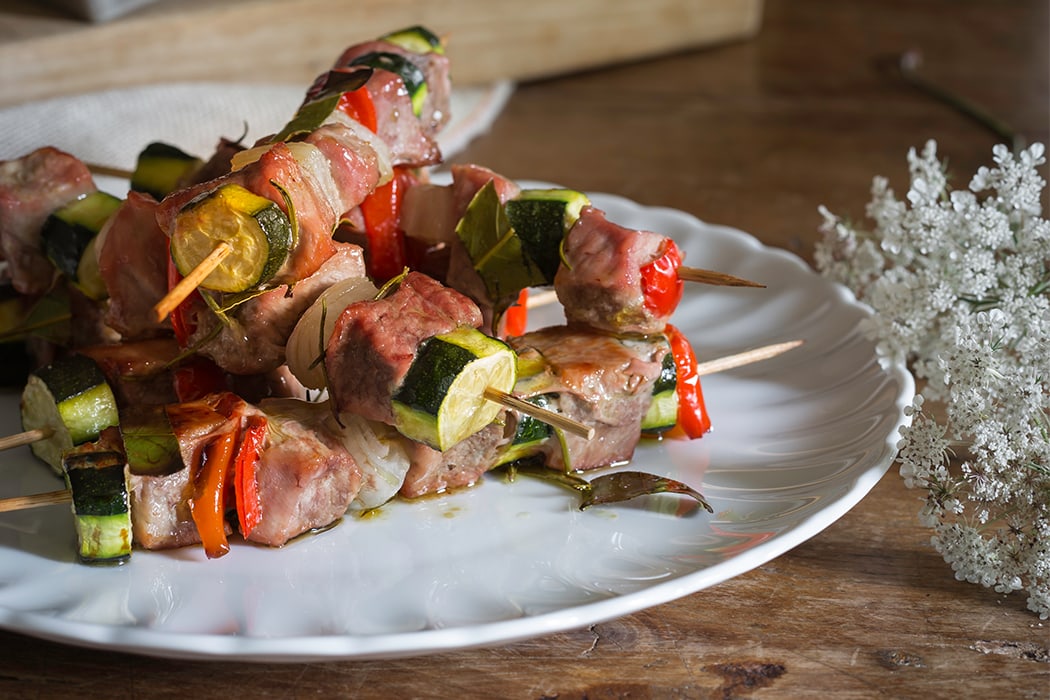 ricette spiedini di vitello