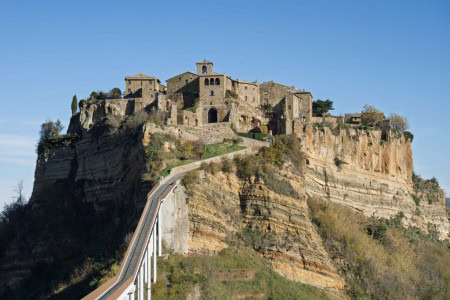 come arrivare in auto a Civita di Bagnoreggio uno dei borghi più belli d'Italia